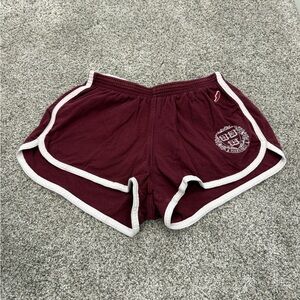 Maroon Knit Harvard Shorts